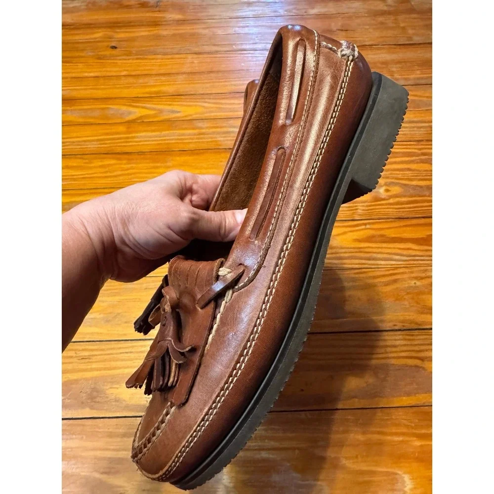 Johnston‎ & Murphy Leather Tassel Loafers Size 8.5 M
